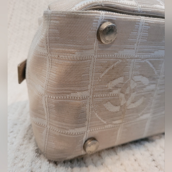 **HOST PICK ** Authentic Chanel Travel Line Handbag in Beige - Picture 9 of 16
